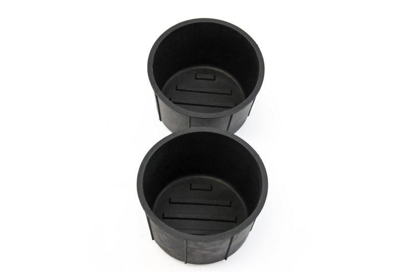 2 Rear Center Console Cup Holder Insert 2009-14 Compatible with Ford F150 Rubber Left Right Liners
